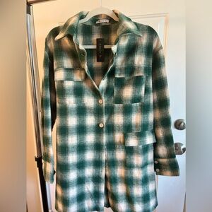 Adele B. Green Plaid shirt